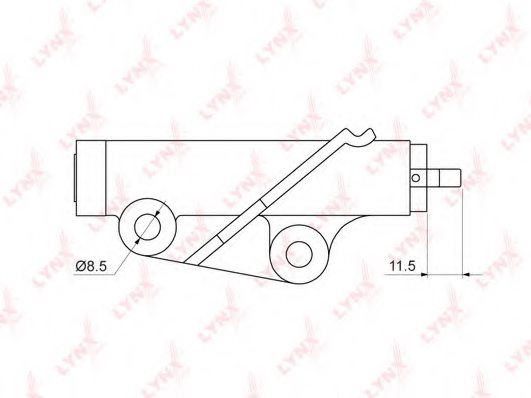 LYNXauto PT-1028 Vibration Damper, timing belt